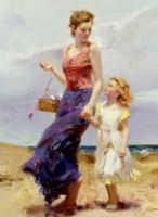 Pino Daeni - Impression oil painting.